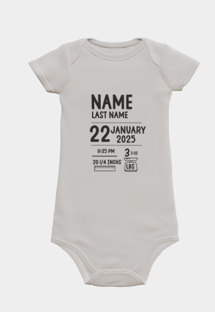 Baby Statistics Onesie