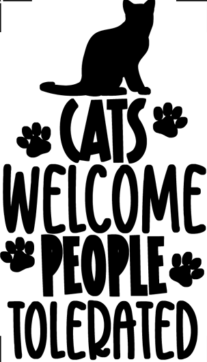 Cats welcome Sticker